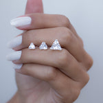 Triangle Shape Earrings ~ Sterling Silver or Gold Vermeil ~ ME068 - Maresia Jewelry