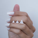 Triangle Shape Earrings ~ Sterling Silver or Gold Vermeil ~ ME068 - Maresia Jewelry