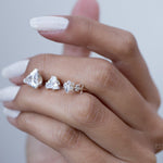 Triangle Shape Earrings ~ Sterling Silver or Gold Vermeil ~ ME068 - Maresia Jewelry
