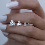 Triangle Shape Earrings ~ Sterling Silver or Gold Vermeil ~ ME068 - Maresia Jewelry