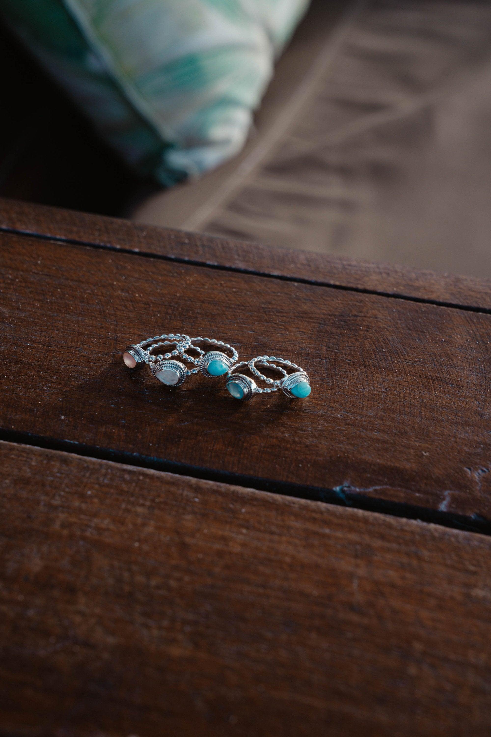 Moonstone Ring~ Sterling Silver 925 ~ Handmade ~ Gemstone ~Statement Tear Drop stone ~ Hippie ~Bohemian~June Birthstone~MR255