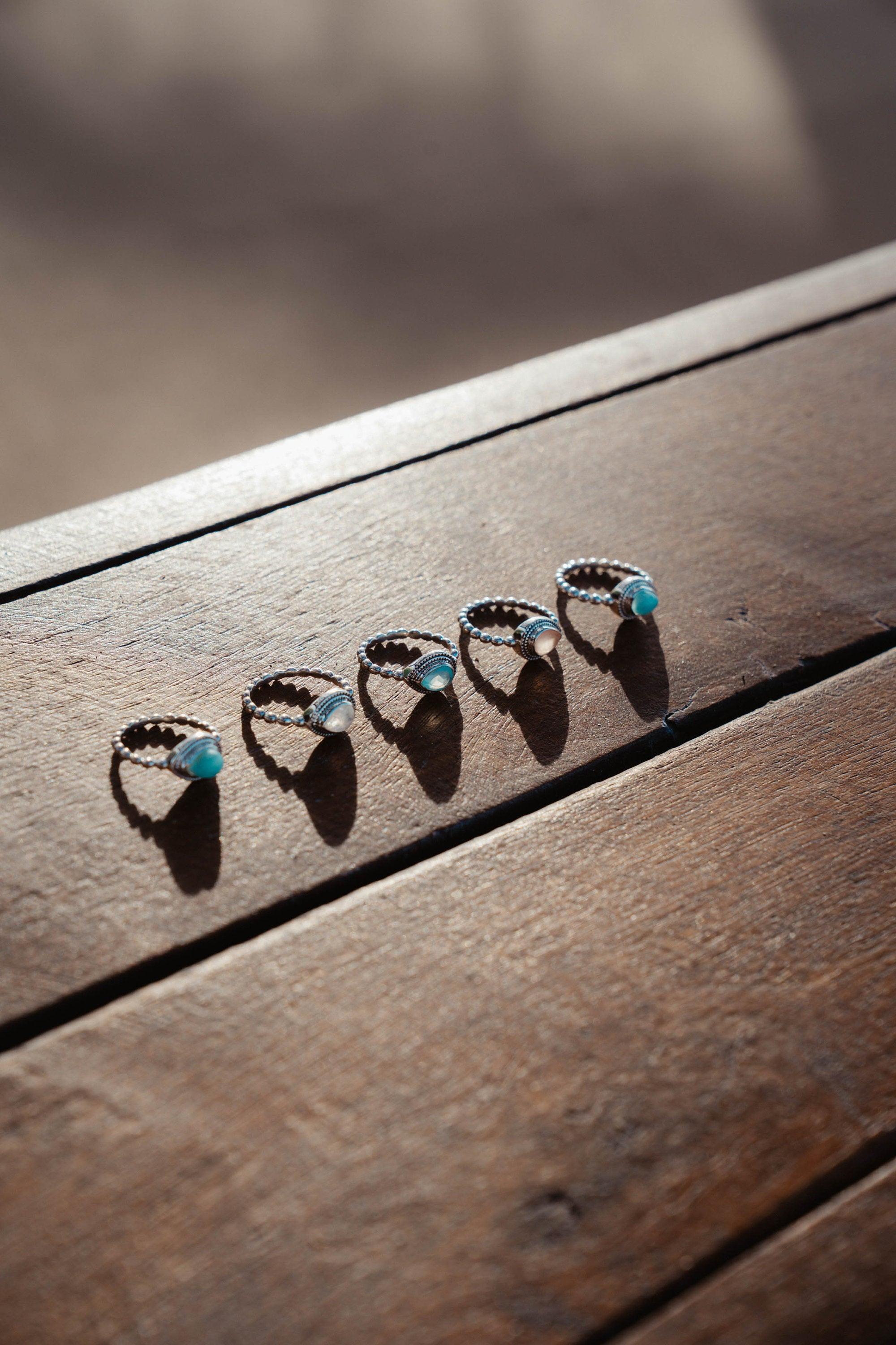 Moonstone Ring~ Sterling Silver 925 ~ Handmade ~ Gemstone ~Statement Tear Drop stone ~ Hippie ~Bohemian~June Birthstone~MR255