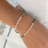 Turquoise & Moonstone Bracelet ~ Gold Filled or Sterling Silver 925  ~ MB003 - Maresia Jewelry