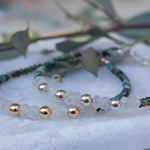 Turquoise & Moonstone Bracelet ~ Gold Filled or Sterling Silver 925  ~ MB003 - Maresia Jewelry
