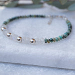 Turquoise & Moonstone Bracelet ~ Gold Filled or Sterling Silver 925  ~ MB003 - Maresia Jewelry