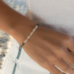 Turquoise & Moonstone Bracelet ~ Gold Filled or Sterling Silver 925  ~ MB003 - Maresia Jewelry
