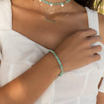 Turquoise Bracelet ~ Gold Filled or Sterling Silver 925 ~ MB004 - Maresia Jewelry