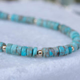 Turquoise Bracelet ~ Gold Filled or Sterling Silver 925 ~ MB004 - Maresia Jewelry