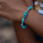 Turquoise Bracelet ~ Gold Filled or Sterling Silver 925 ~ Handmade ~ Hippie ~Bohemian ~Jewelry ~Stackable ~Gemstone ~ MB028