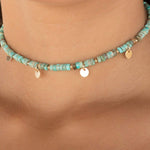 Turquoise Choker ~ Sterling Silver 925 or Gold Filled - Maresia Jewelry