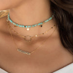 Turquoise Choker ~ Sterling Silver 925 or Gold Filled - Maresia Jewelry