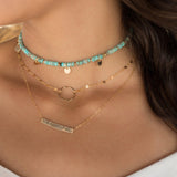 Turquoise Choker ~ Sterling Silver 925 or Gold Filled - Maresia Jewelry