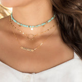 Turquoise Choker ~ Sterling Silver 925 or Gold Filled - Maresia Jewelry