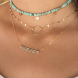 Turquoise Choker ~ Sterling Silver 925 or Gold Filled - Maresia Jewelry