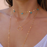 Turquoise Choker ~ Sterling Silver 925 or Gold Filled - Maresia Jewelry