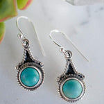 Turquoise Earrings ~ Sterling Silver 925 - Maresia Jewelry