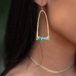 Turquoise Earrings ~ Sterling Silver 925 or Gold Filled - Maresia Jewelry