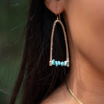 Turquoise Earrings ~ Sterling Silver 925 or Gold Filled - Maresia Jewelry
