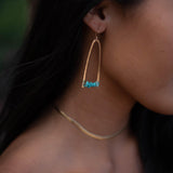 Turquoise Earrings ~ Sterling Silver 925 or Gold Filled - Maresia Jewelry