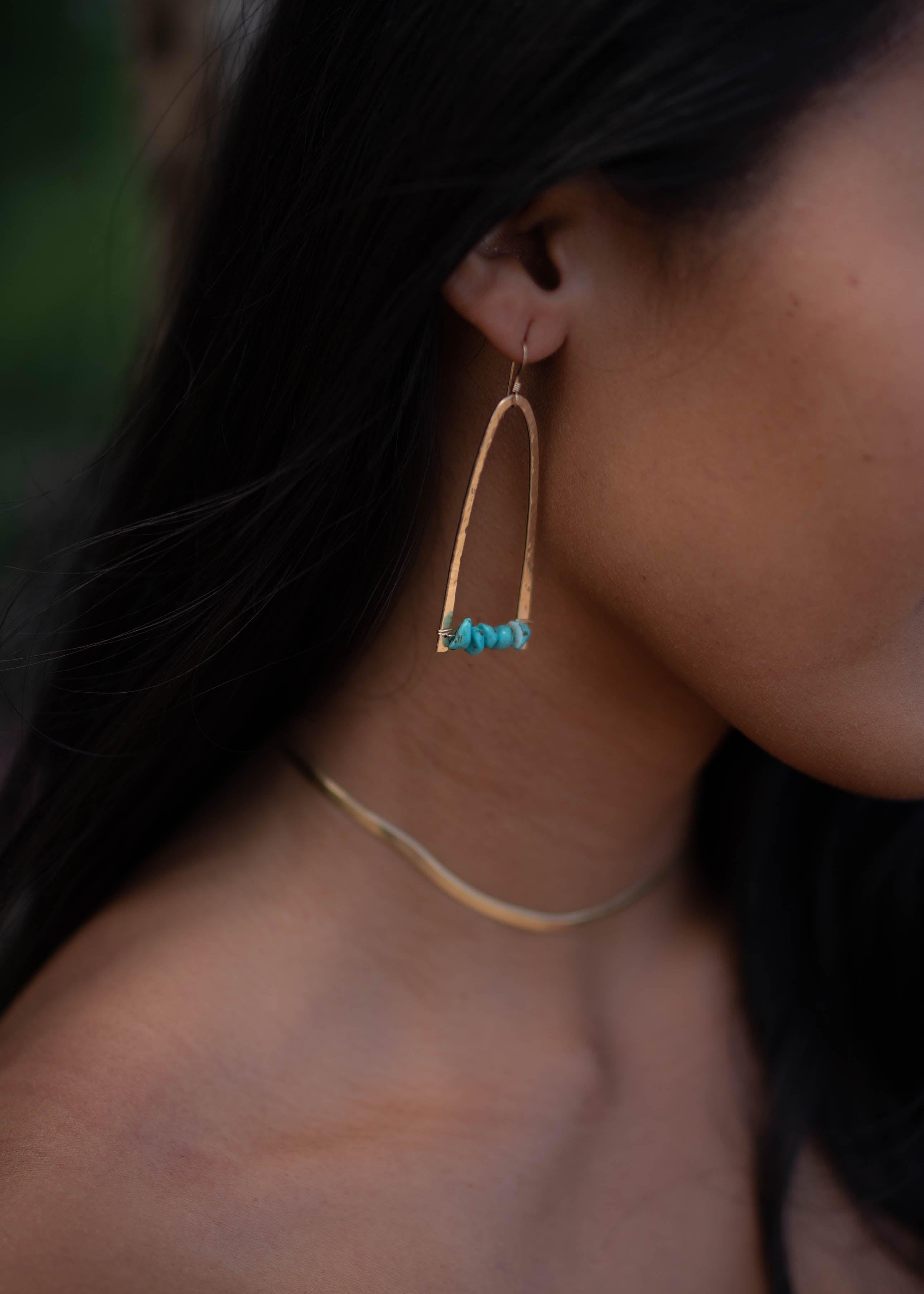 Turquoise Earrings ~ Sterling Silver 925 or Gold Filled - Maresia Jewelry