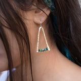 Turquoise Earrings ~ Sterling Silver 925 - Maresia Jewelry