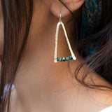 Turquoise Earrings ~ Sterling Silver 925 - Maresia Jewelry