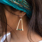 Turquoise Earrings ~ Sterling Silver 925 - Maresia Jewelry