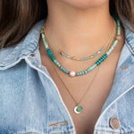 Turquoise, Jasper and Pearl necklace~ Sterling Silver 925 or Gold Filled ~ Choker ~ Jewelry ~ Gift For Her ~ Minimalist~ Handmade - MN095