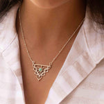 Turquoise Mandala Necklace ~ Sterling Silver 925 ~Jewelry ~ Beaded Chain ~ Minimalist~ Handmade~ Thin Chain~ Delicate ~Layered  ~ MN070