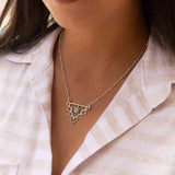 Turquoise Mandala Necklace ~ Sterling Silver 925 ~Jewelry ~ Beaded Chain ~ Minimalist~ Handmade~ Thin Chain~ Delicate ~Layered  ~ MN070