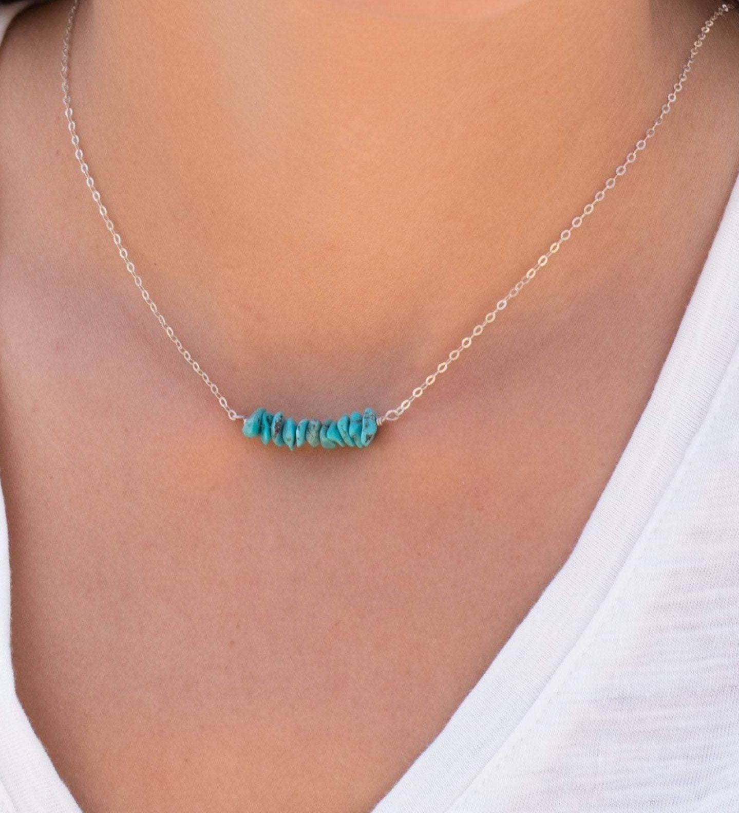 Turquoise necklace~ Sterling Silver 925 - Maresia Jewelry