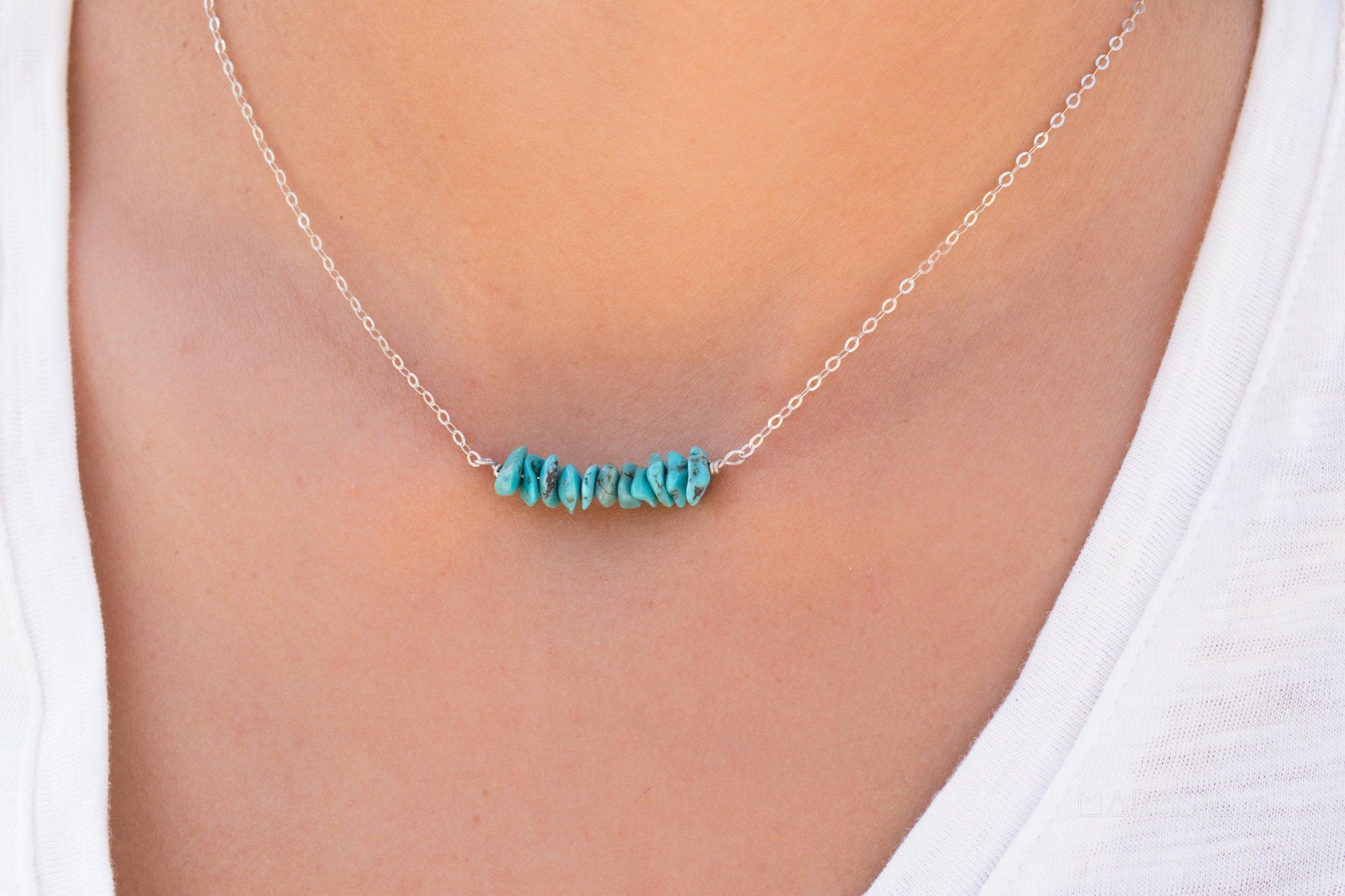 Turquoise necklace~ Sterling Silver 925 - Maresia Jewelry