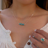 Turquoise necklace~ Sterling Silver 925 or Gold Filled - Maresia Jewelry