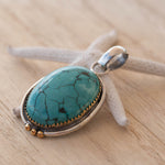 Turquoise Pendant ~ Sterling Silver 925 ~ MP001 - Maresia Jewelry