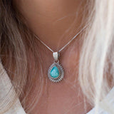 Turquoise Pendant ~ Sterling Silver 925 - Maresia Jewelry