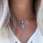 Turquoise Pendant ~ Sterling Silver 925 - Maresia Jewelry