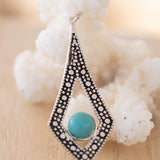 Turquoise Pendant ~ Sterling Silver 925 SMP037 - Maresia Jewelry