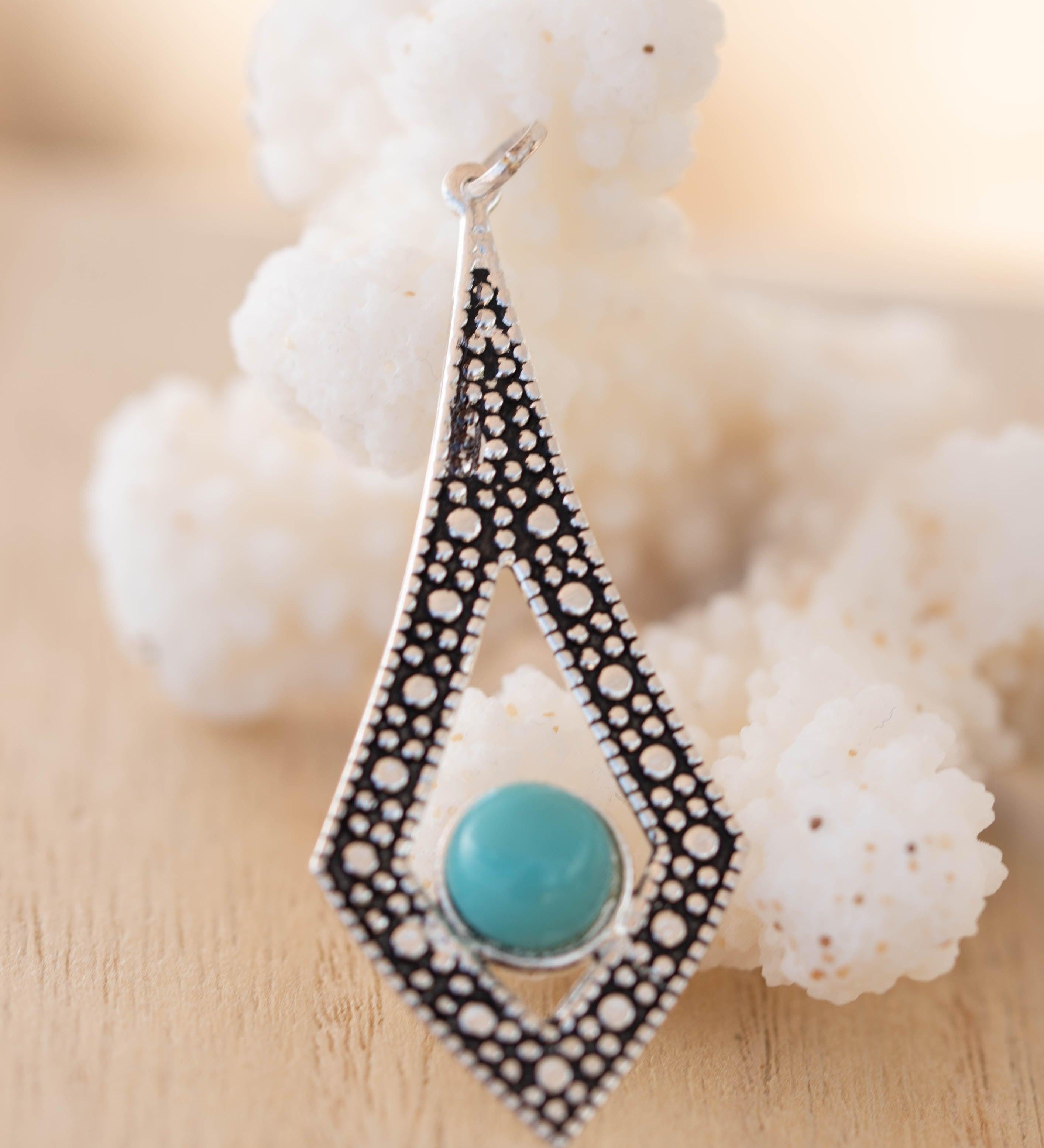 Turquoise Pendant ~ Sterling Silver 925 SMP037 - Maresia Jewelry