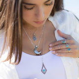 Turquoise Pendant ~ Sterling Silver 925 SMP037 - Maresia Jewelry