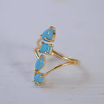 Turquoise Ring ~ 18k Gold Plated ~ MR025A - Maresia Jewelry