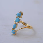 Turquoise Ring ~ 18k Gold Plated ~ MR025A - Maresia Jewelry