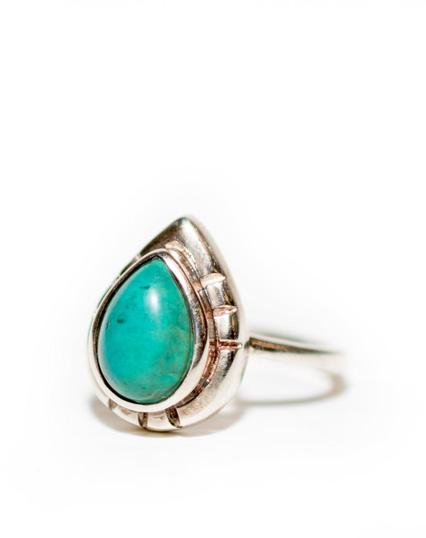 Turquoise Ring ~ Sterling Silver 925 ~MR008 - Maresia Jewelry