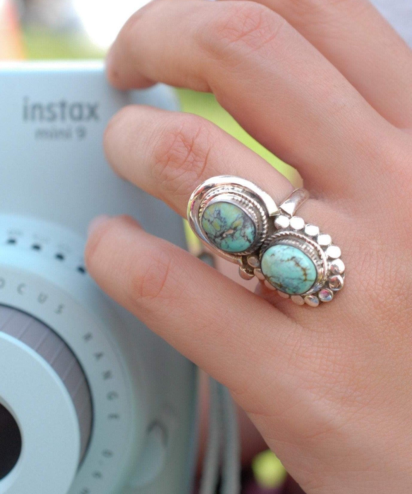 Turquoise Ring ~ Sterling Silver 925 ~MR113 - Maresia Jewelry