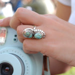 Turquoise Ring ~ Sterling Silver 925 ~MR113 - Maresia Jewelry