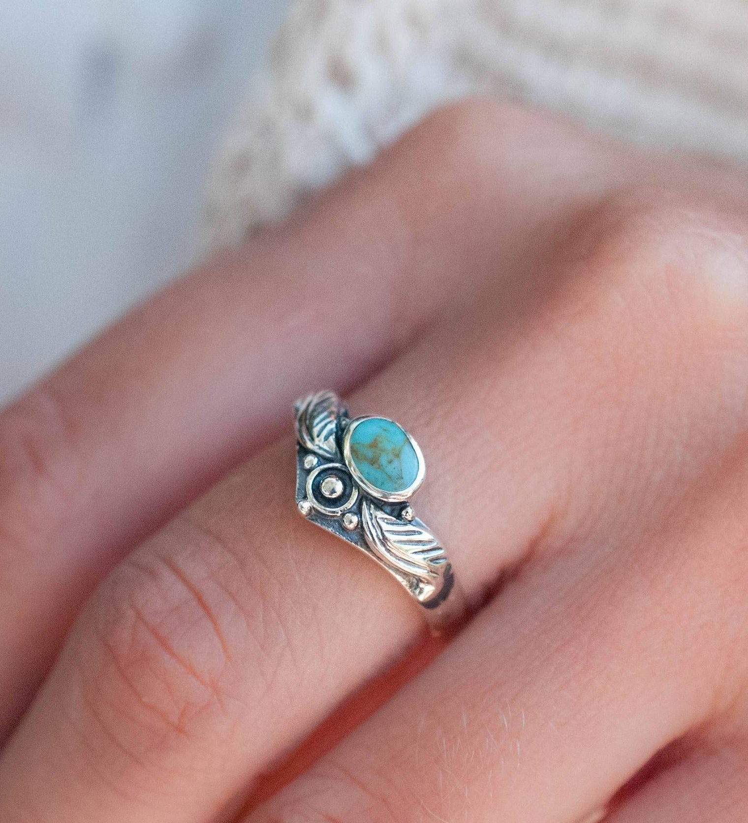Turquoise Ring ~ Sterling Silver 925 ~ MR133 - Maresia Jewelry
