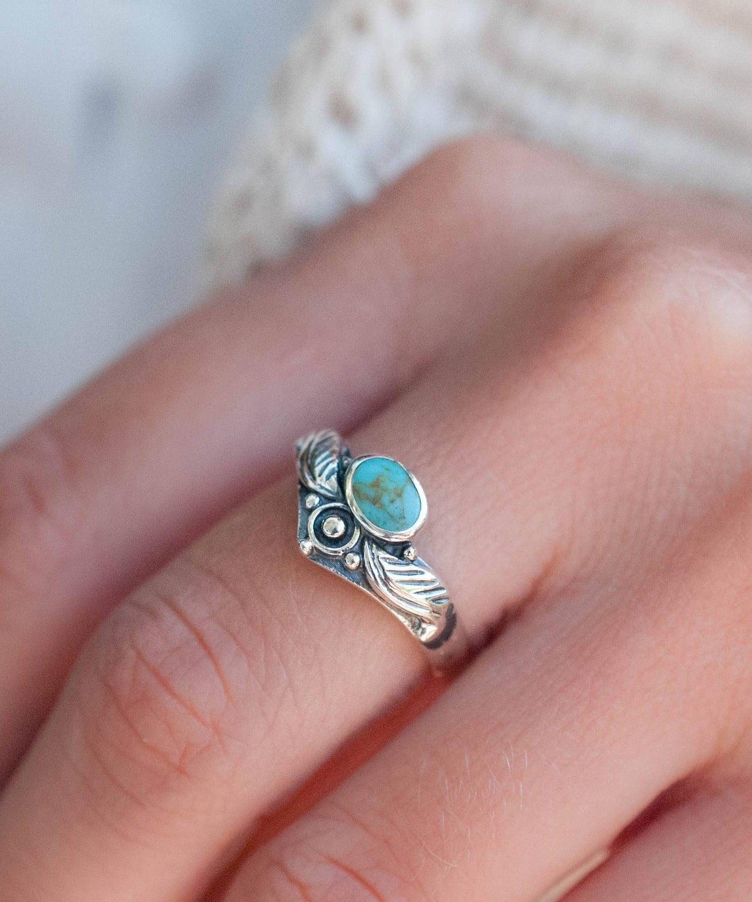 Turquoise Ring ~ Sterling Silver 925 ~ MR133 - Maresia Jewelry