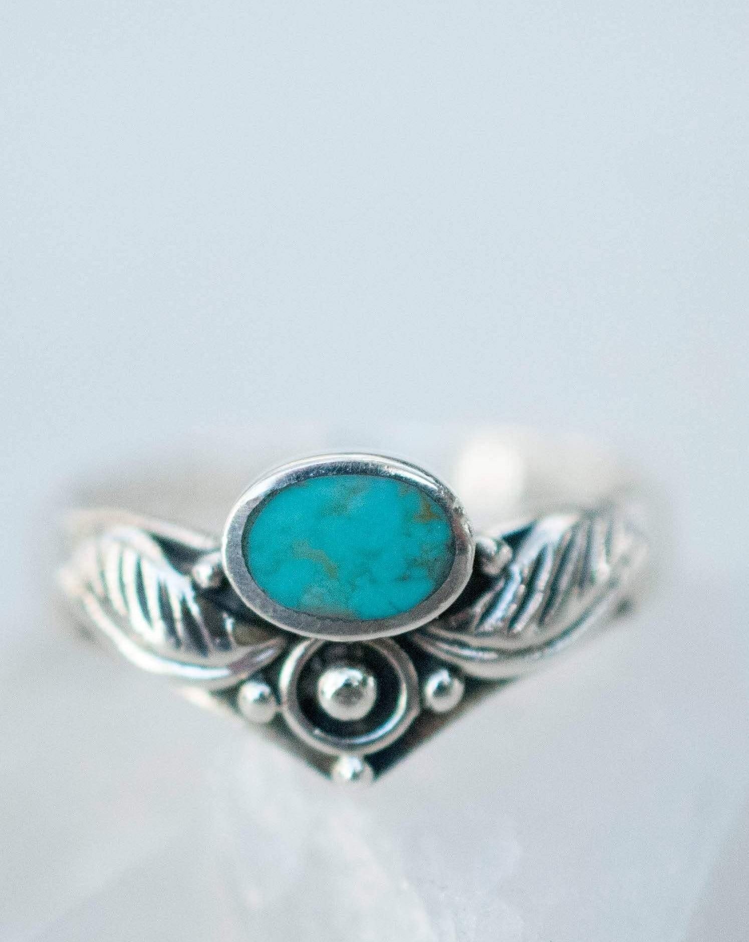 Turquoise Ring ~ Sterling Silver 925 ~ MR133 - Maresia Jewelry