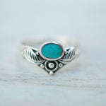 Turquoise Ring ~ Sterling Silver 925 ~ MR133 - Maresia Jewelry
