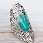 Turquoise Ring ~ Sterling Silver 925 ~  MR137 - Maresia Jewelry