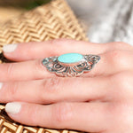 Turquoise Ring ~ Sterling Silver 925 ~  MR137 - Maresia Jewelry